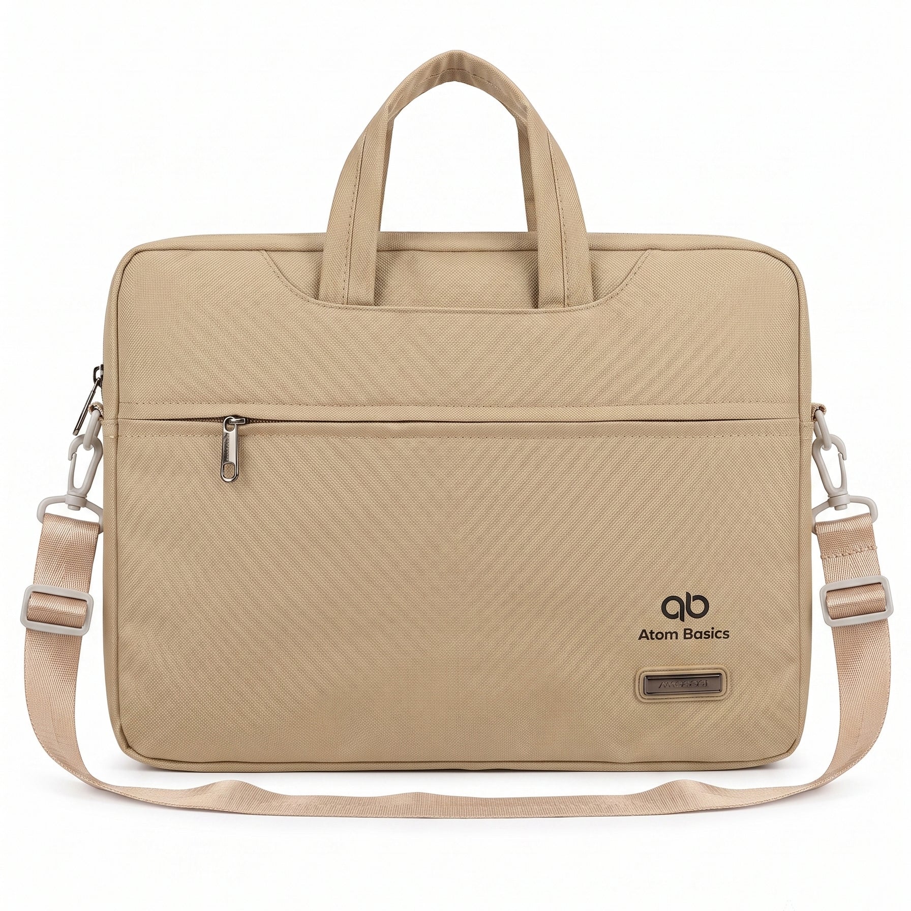 Atom Basics Executive Laptop Briefcase – Cream Beige