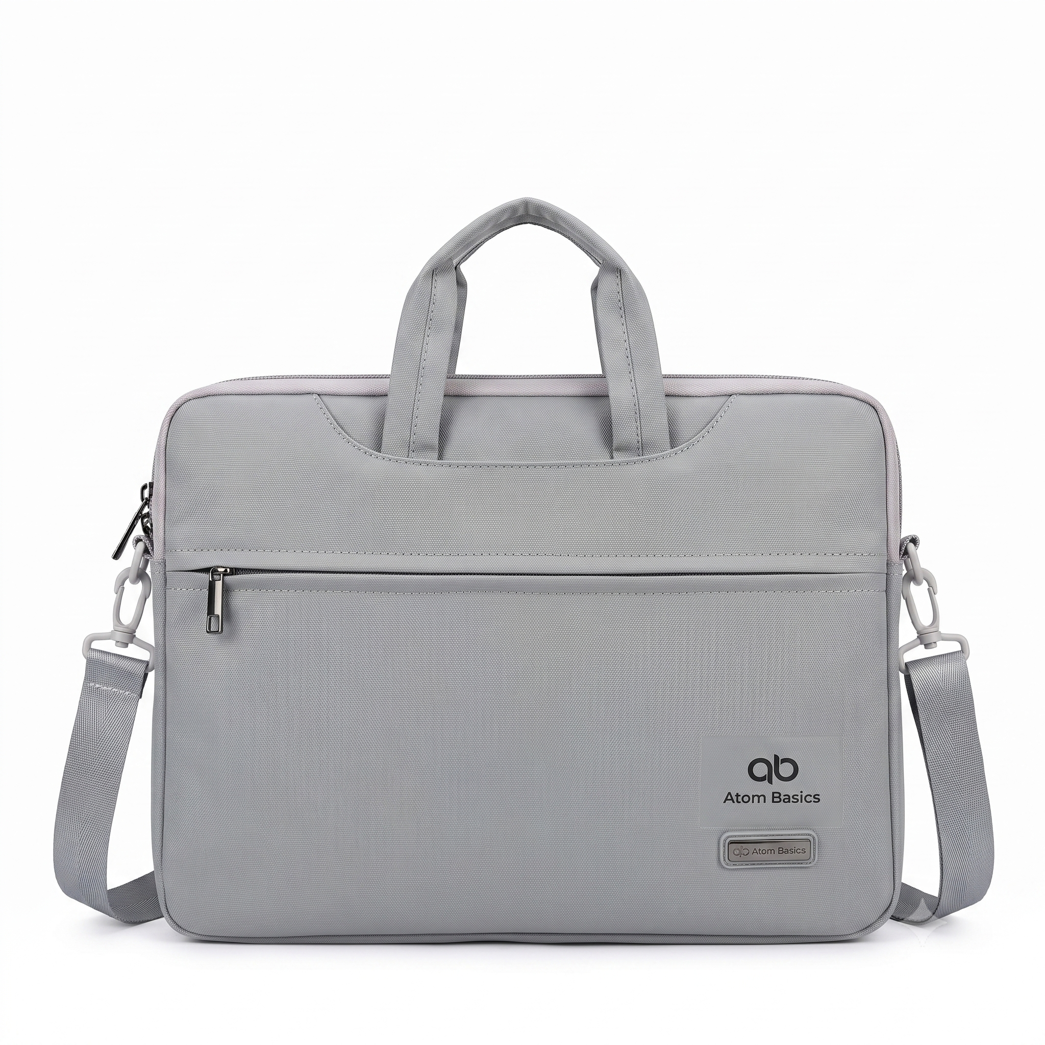 Atom Basics Executive Laptop Briefcase – Light Grey