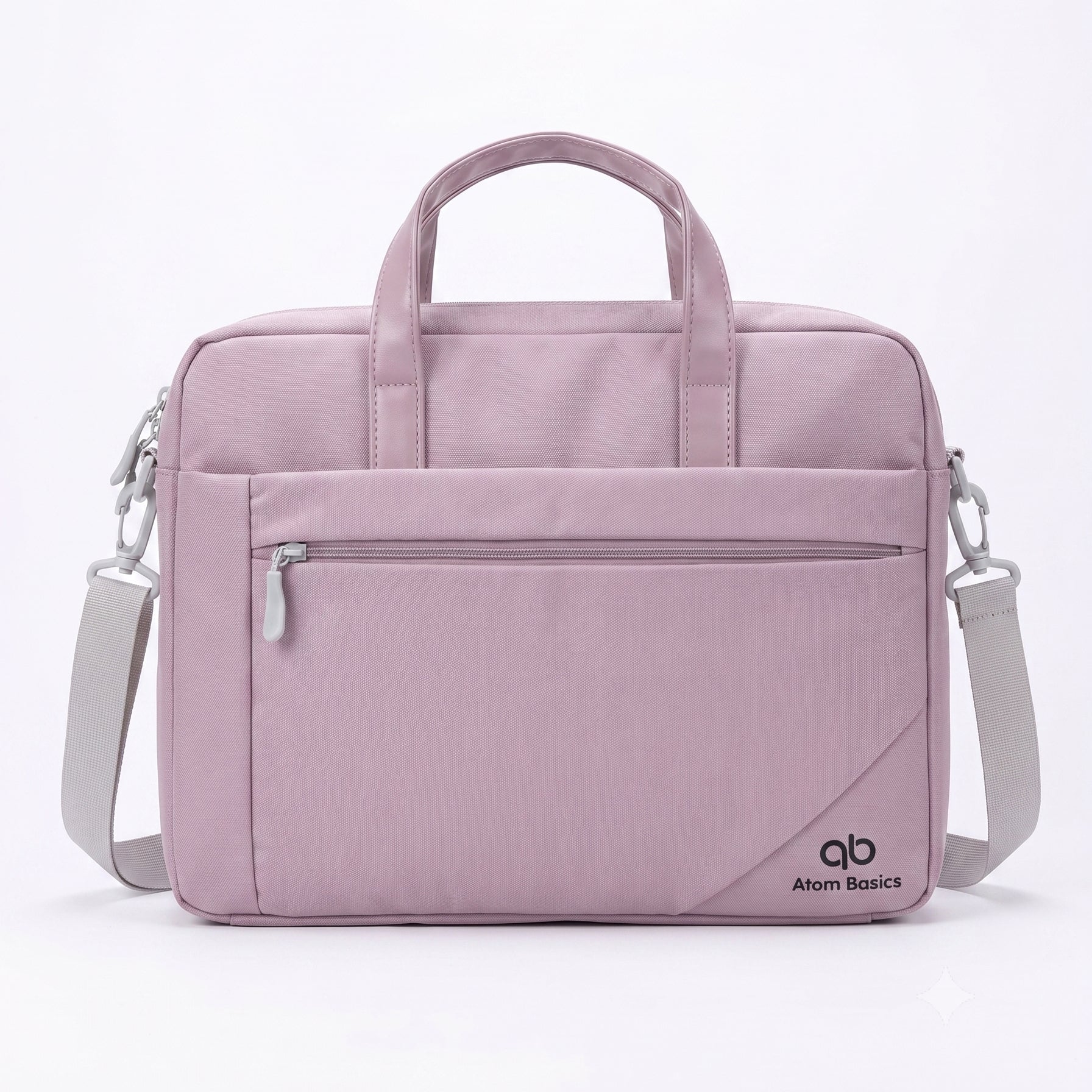Atom Basics Multi-Compartment Laptop Messenger Tote – Lavendar