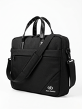 Atom Basics Multi-Compartment Laptop Messenger Tote – Black