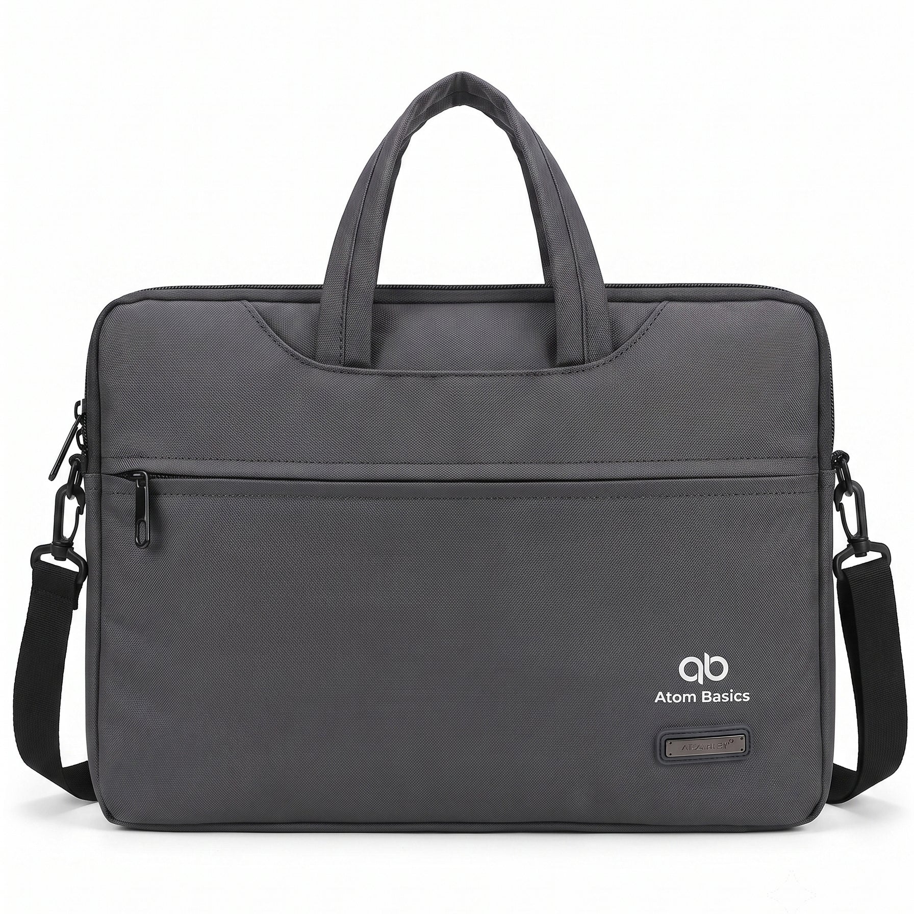 Atom Basics Executive Laptop Briefcase – Dark Grey