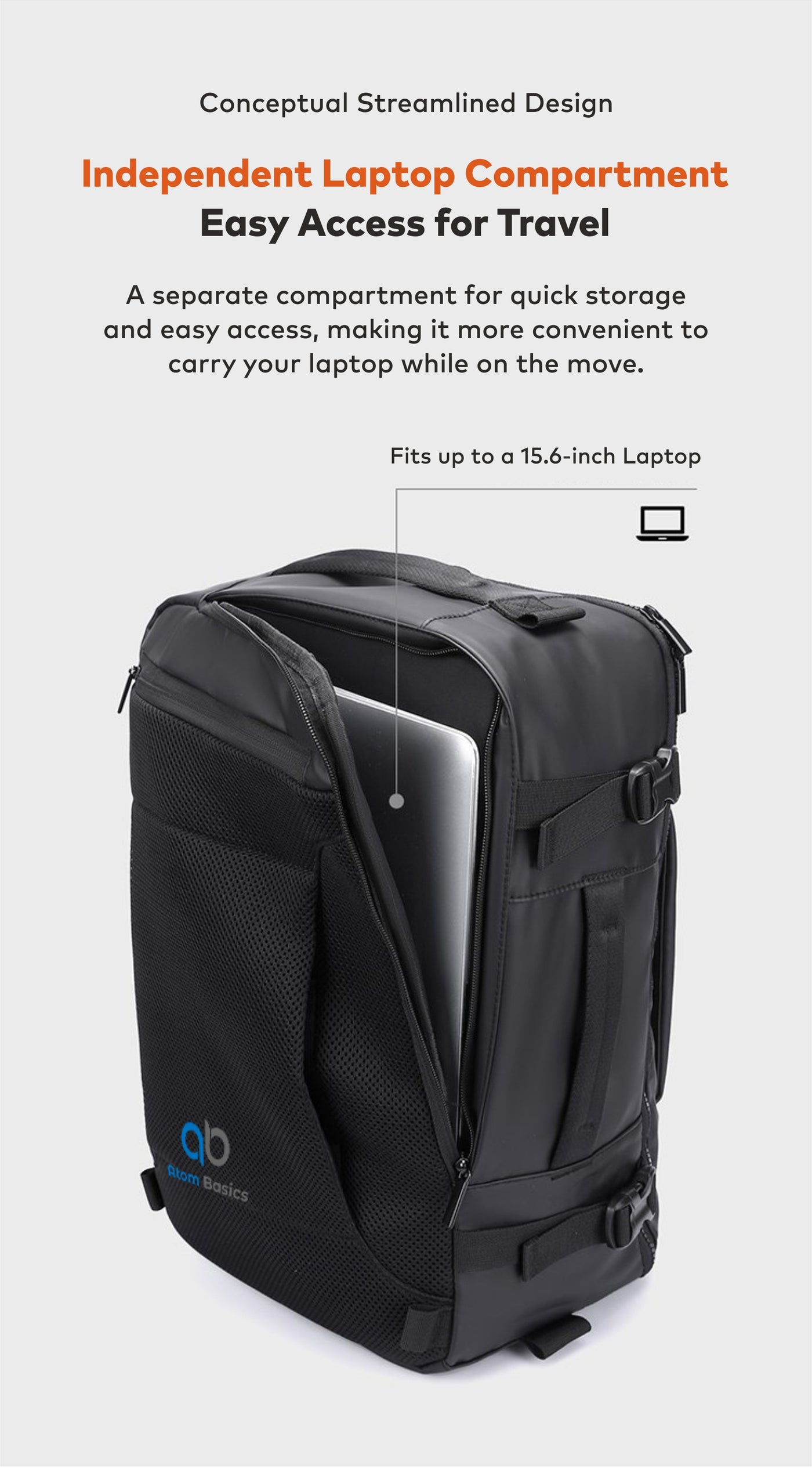 Independent Laptop Compartment