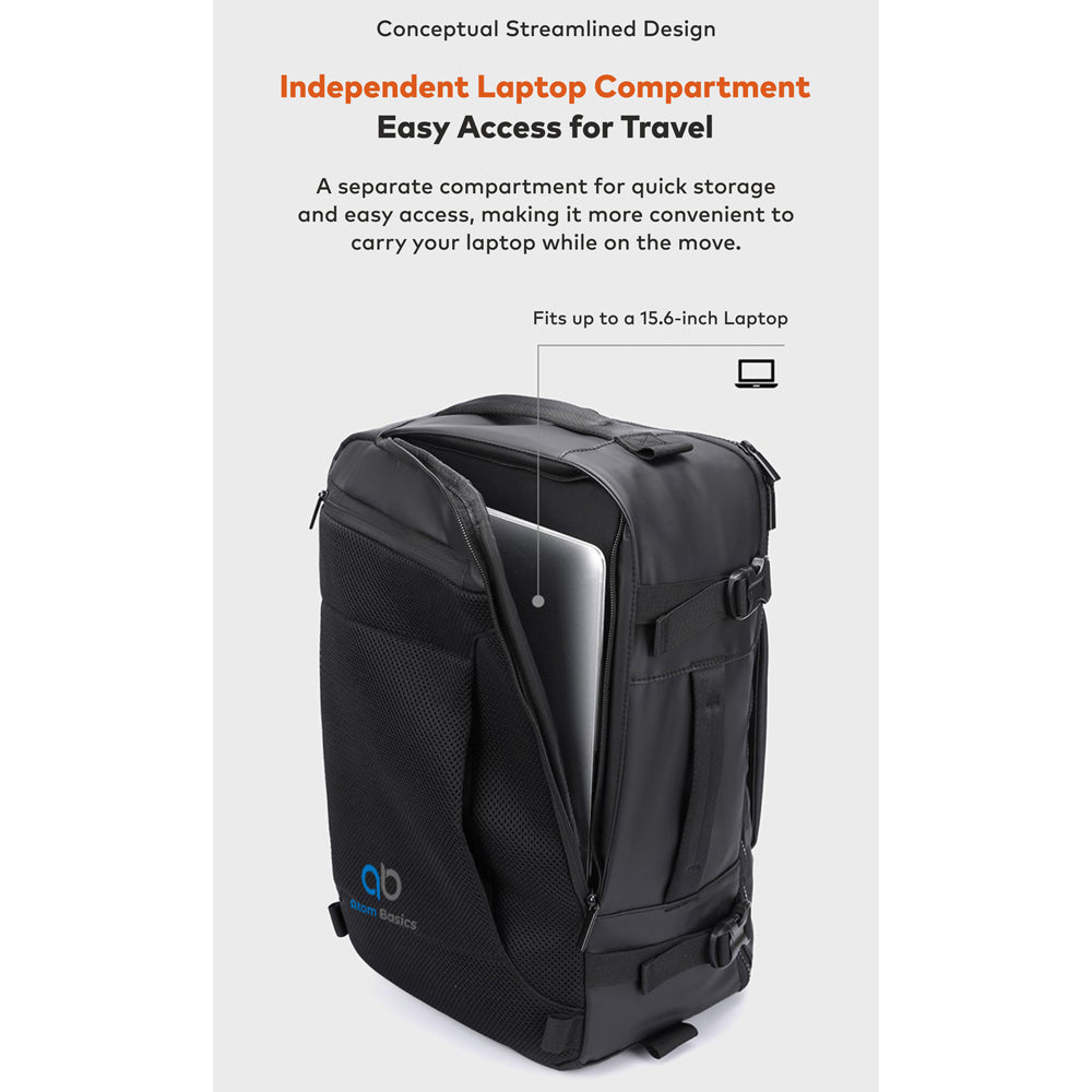 Atom Basics FlexCarry Convertible Travel Backpack - Grey