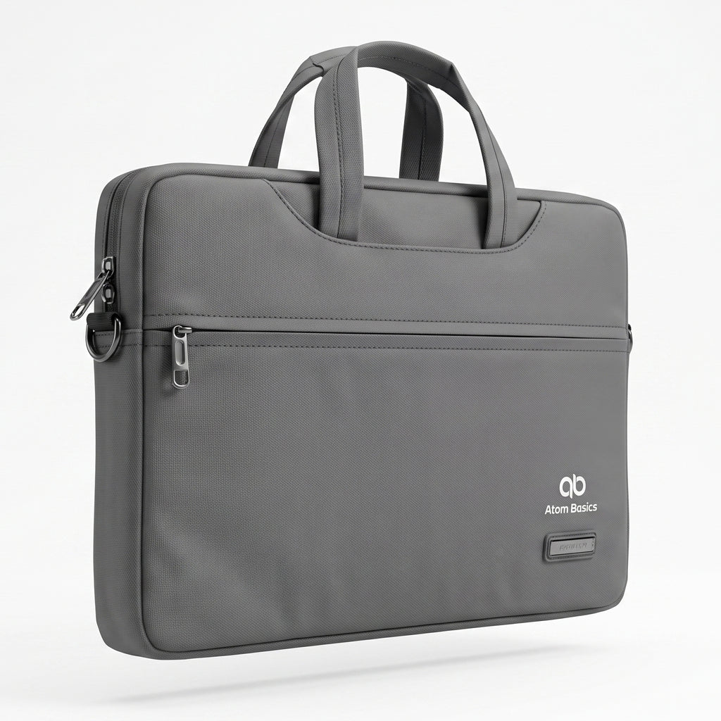 Atom Basics Executive Laptop Briefcase – Dark Grey
