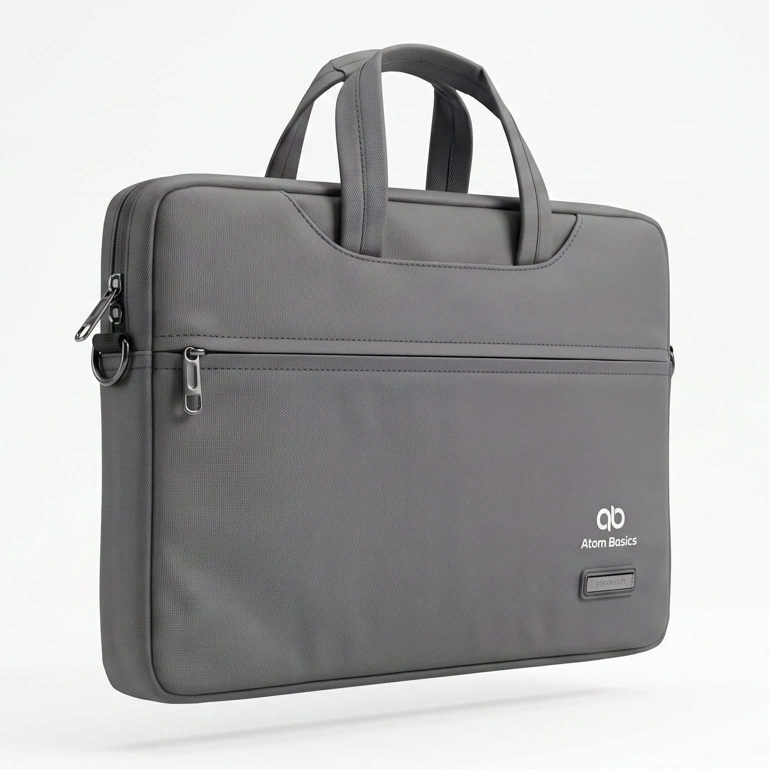 Atom Basics Executive Laptop Briefcase – Dark Grey