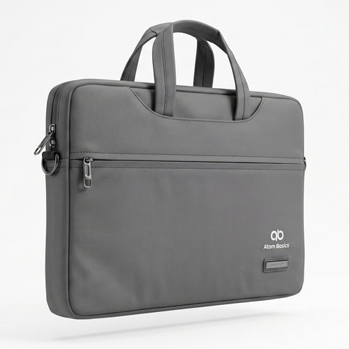Atom Basics Executive Laptop Briefcase – Dark Grey