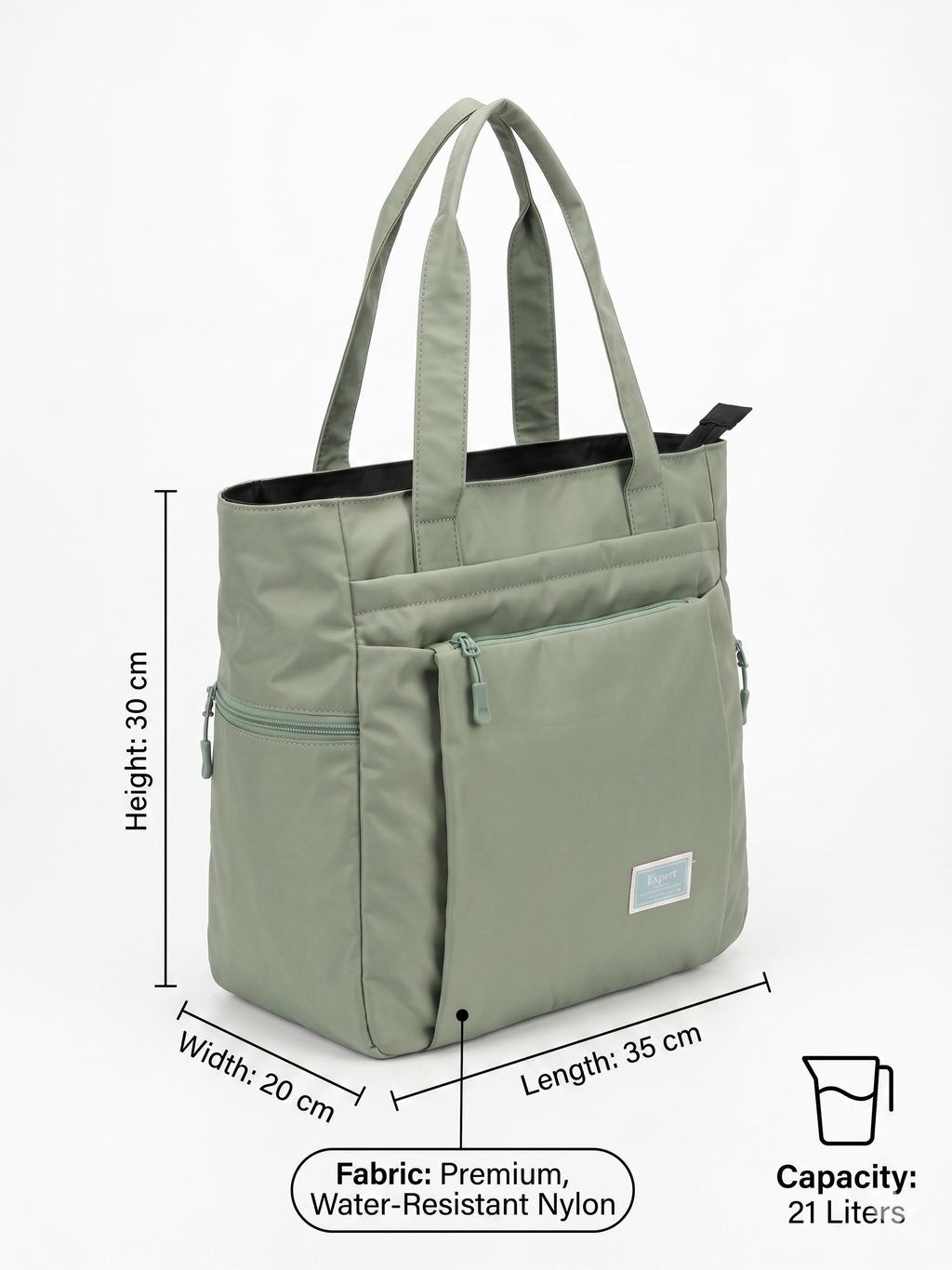 Atom Basics Everyday Carry Tote – Sage Green