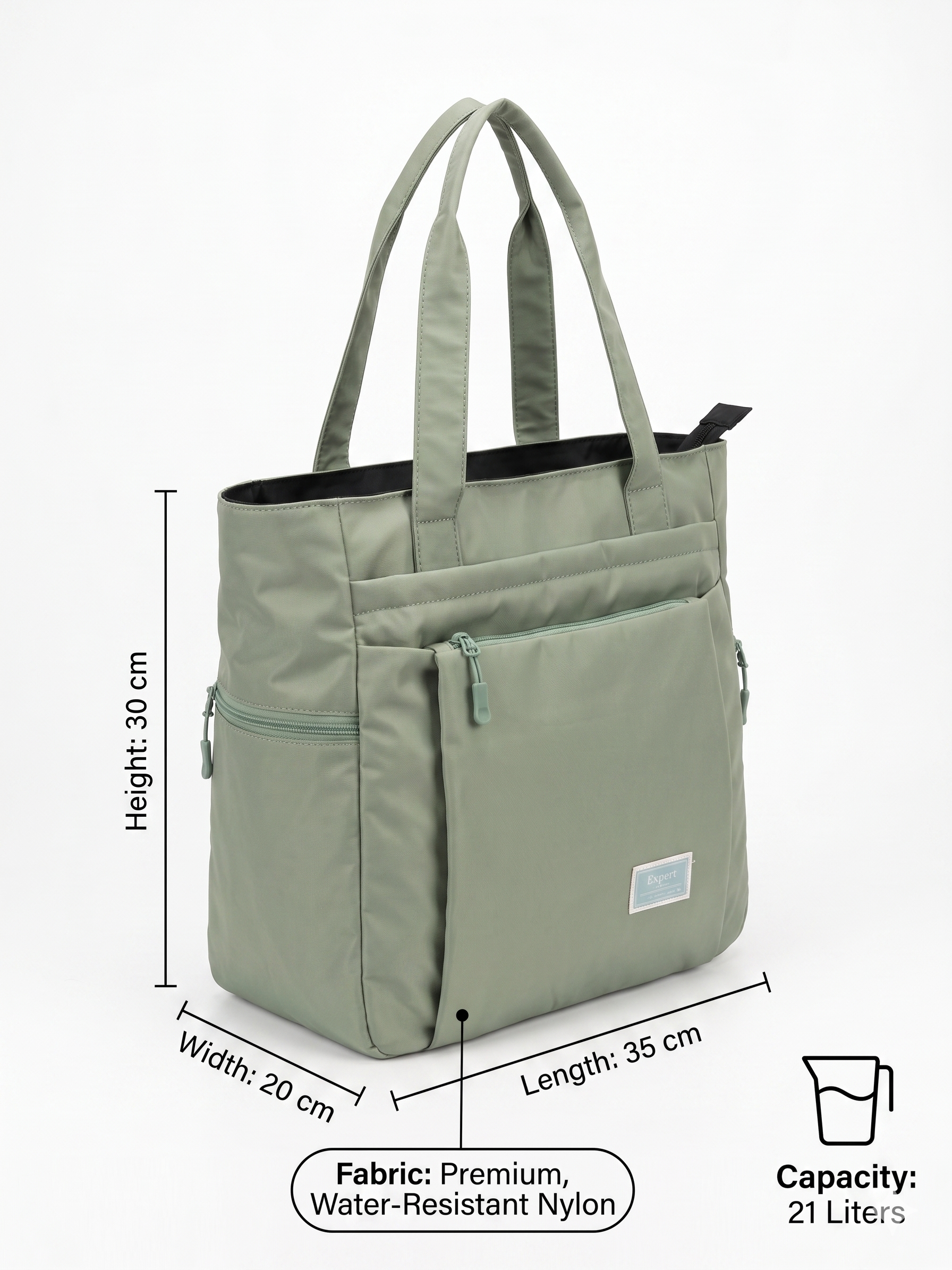 Atom Basics Everyday Carry Tote – Sage Green