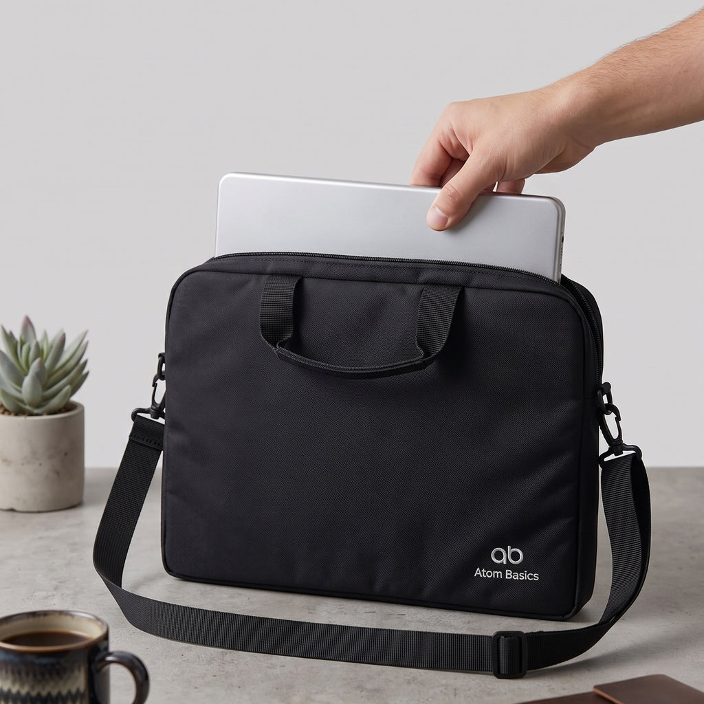 Atom Basics Sleek Laptop Messenger Bag