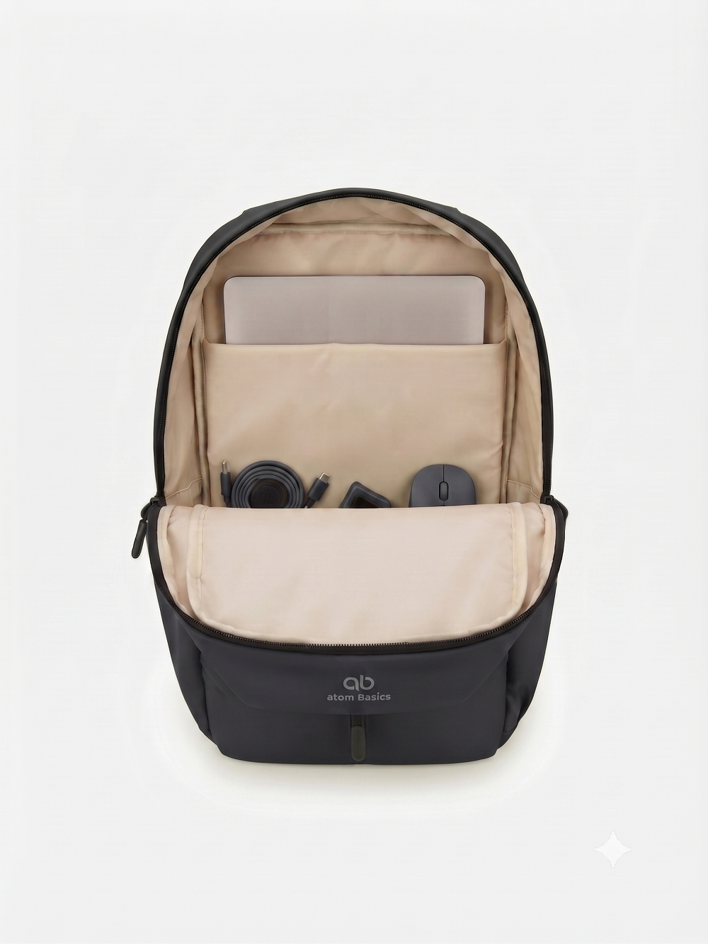 Atom Basics UrbanShield Everyday Laptop Backpack – Grey