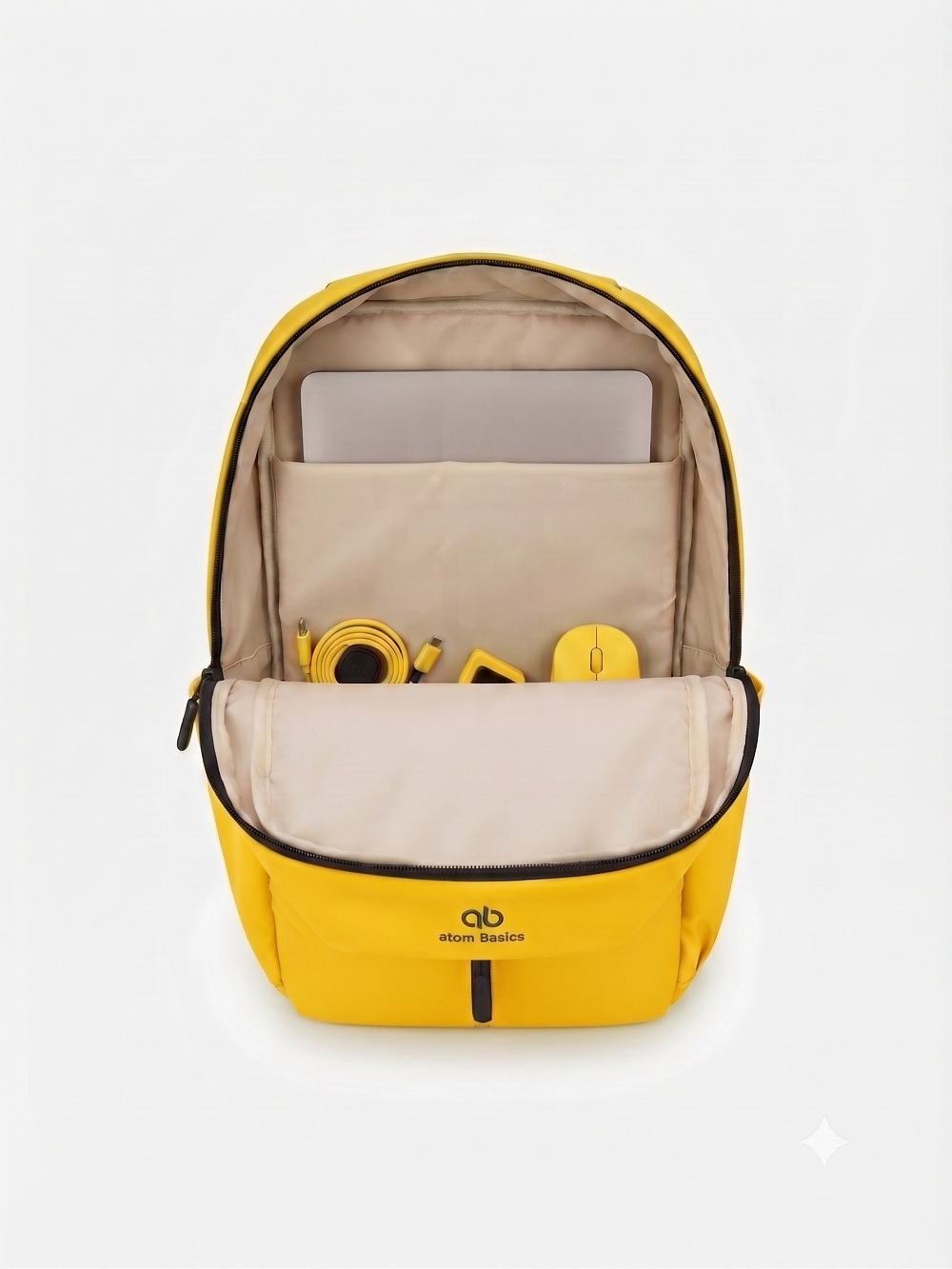 Atom Basics UrbanShield Everyday Laptop Backpack – Yellow