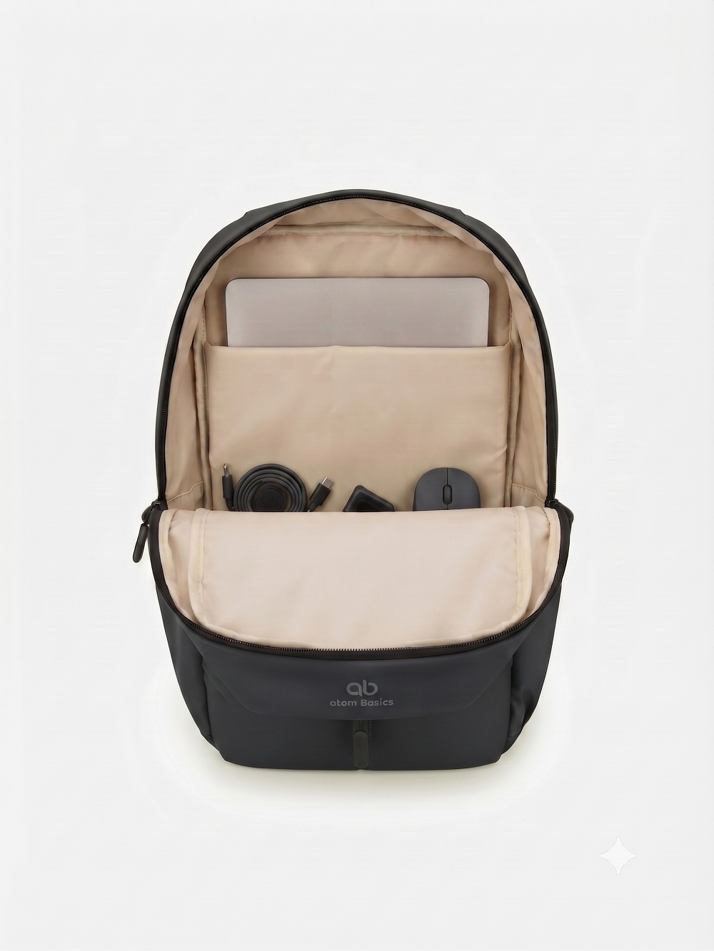 Atom Basics UrbanShield Everyday Laptop Backpack – Black