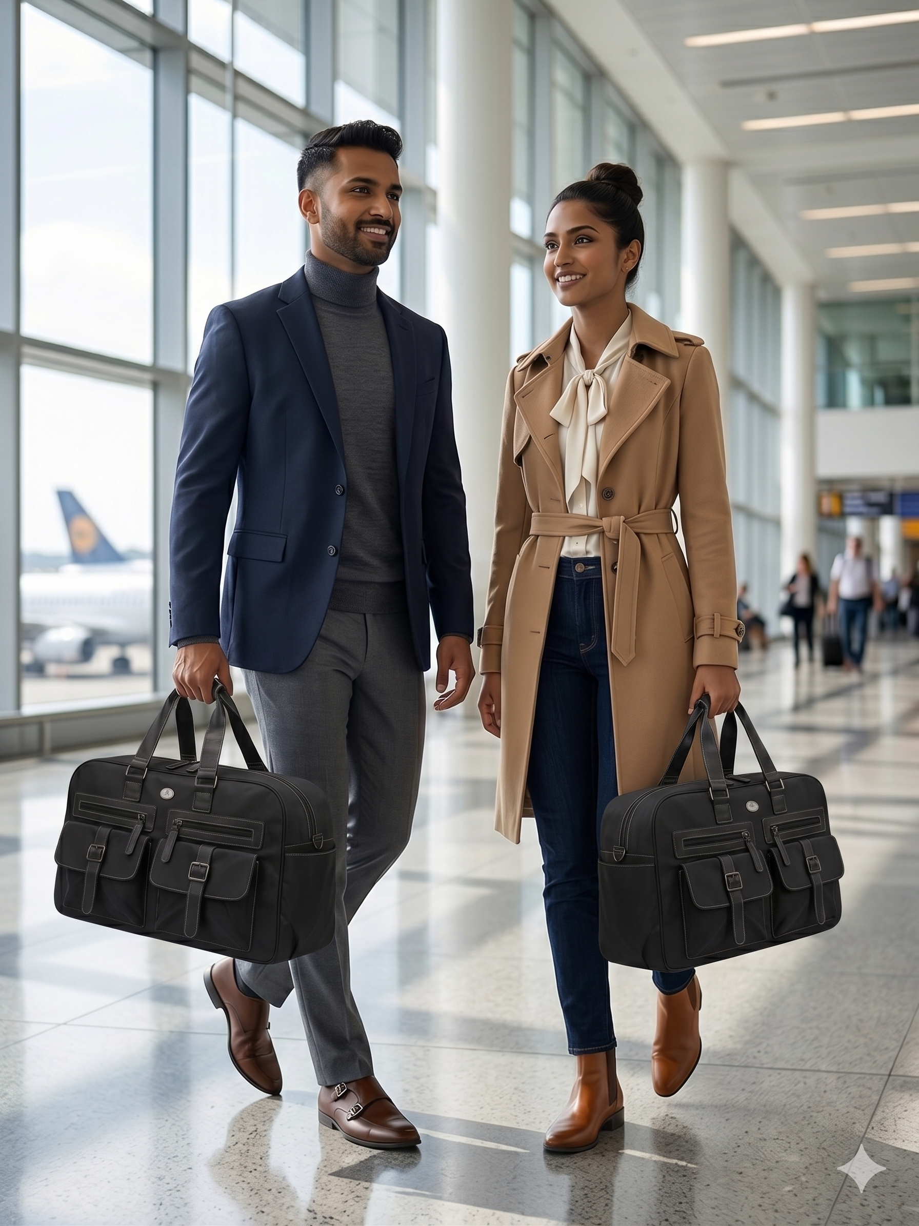 Atom Basics Executive Travel & Work Briefcase – Black