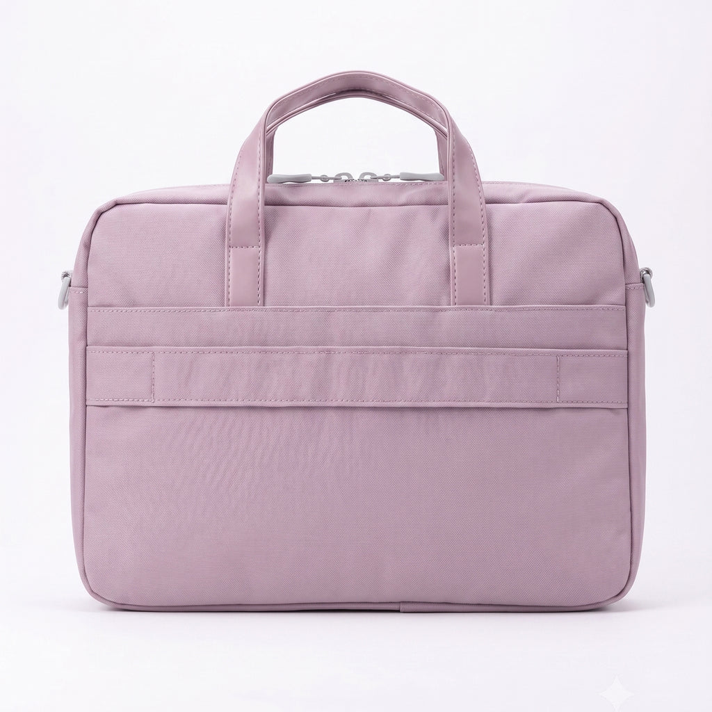 Atom Basics Multi-Compartment Laptop Messenger Tote – Lavendar