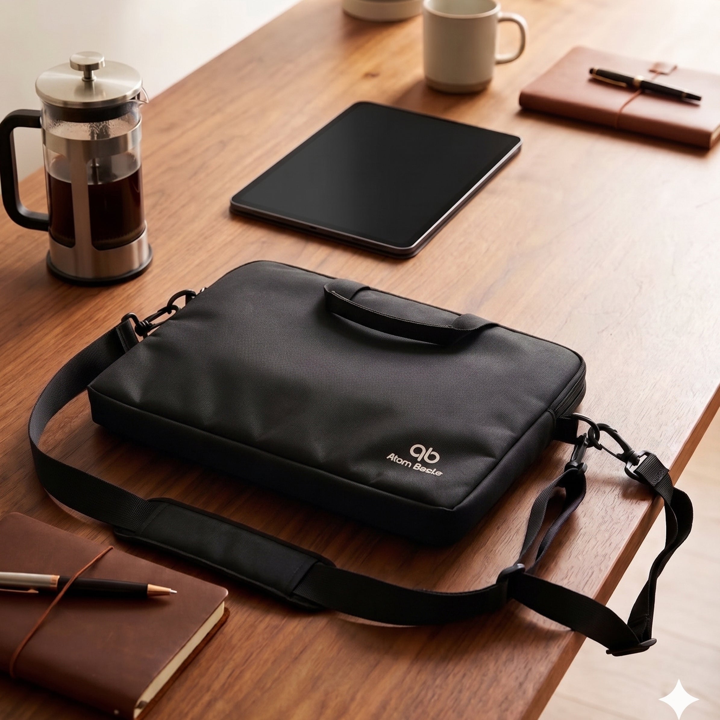 Atom Basics Sleek Laptop Messenger Bag