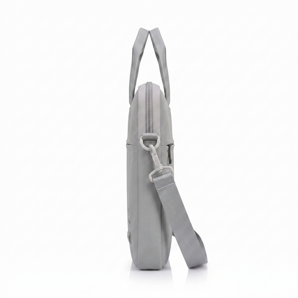 Atom Basics Executive Laptop Briefcase – Light Grey