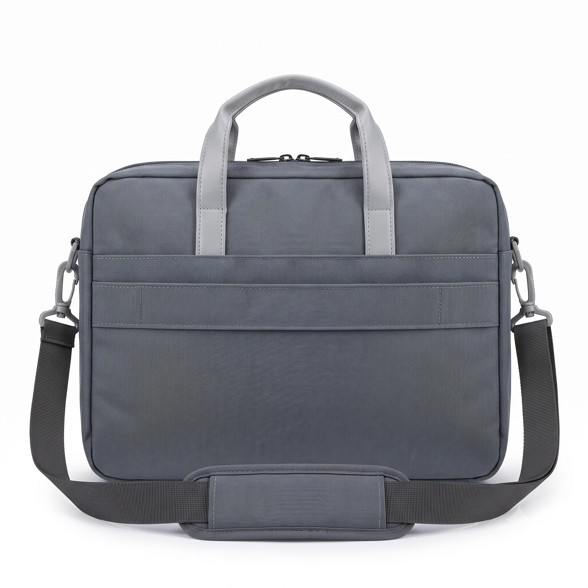 Atom Basics Multi-Compartment Laptop Messenger Tote – Grey