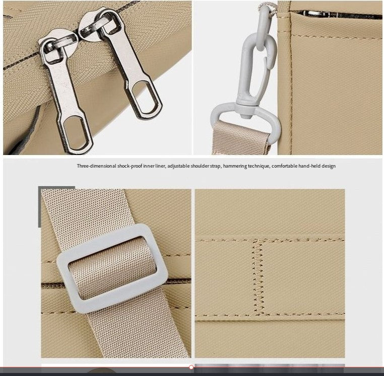 Atom Basics Executive Laptop Briefcase – Cream Beige
