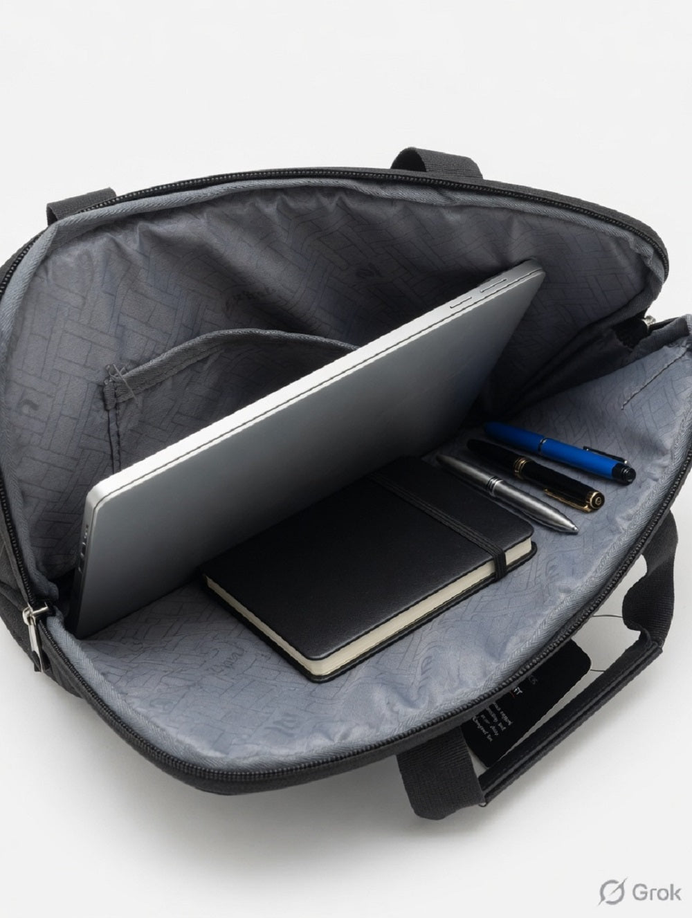 Atom Basics Everyday Laptop Sleeve Bag with Shoulder Strap – Black
