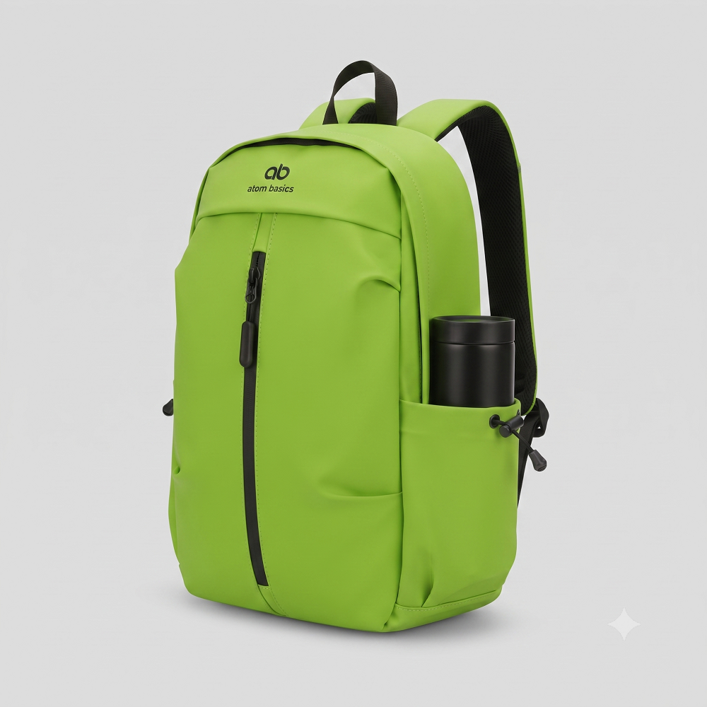 Atom Basics UrbanShield Everyday Laptop Backpack – Green