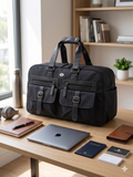 Atom Basics Executive Travel & Work Briefcase – Black