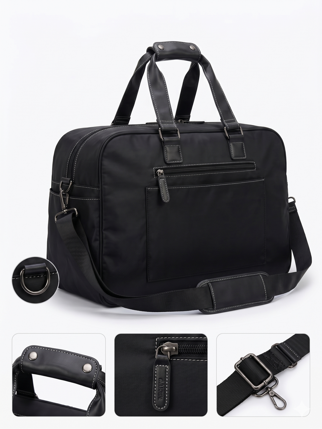 Atom Basics Executive Travel & Work Briefcase – Black