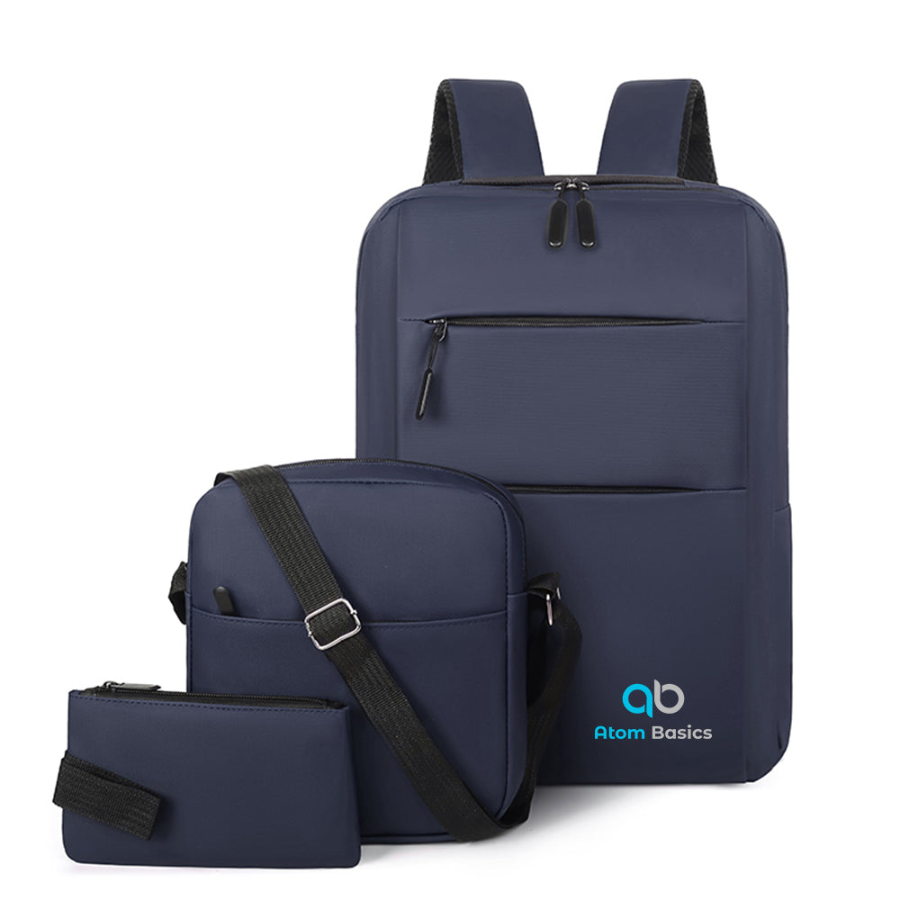 Atom Basics UrbanSet 3-in-1 Combo Backpack - Midnight Blue