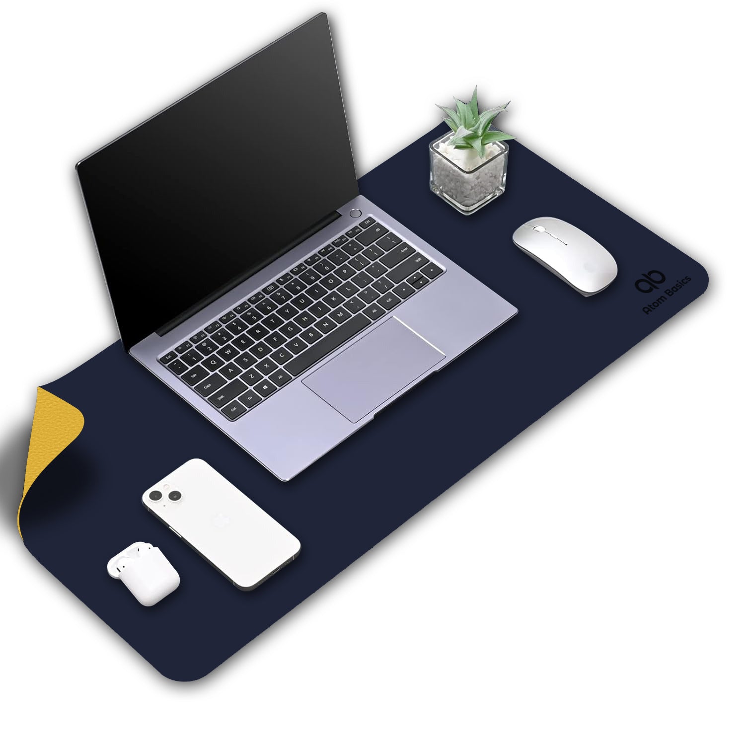 Atom Basics Premium Desk Mat – Dual Tone Executive Edition