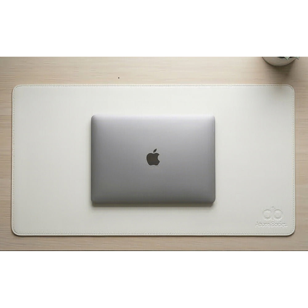 Atom Basics Premium Desk Mat – Dual Tone Executive Edition - White & Black