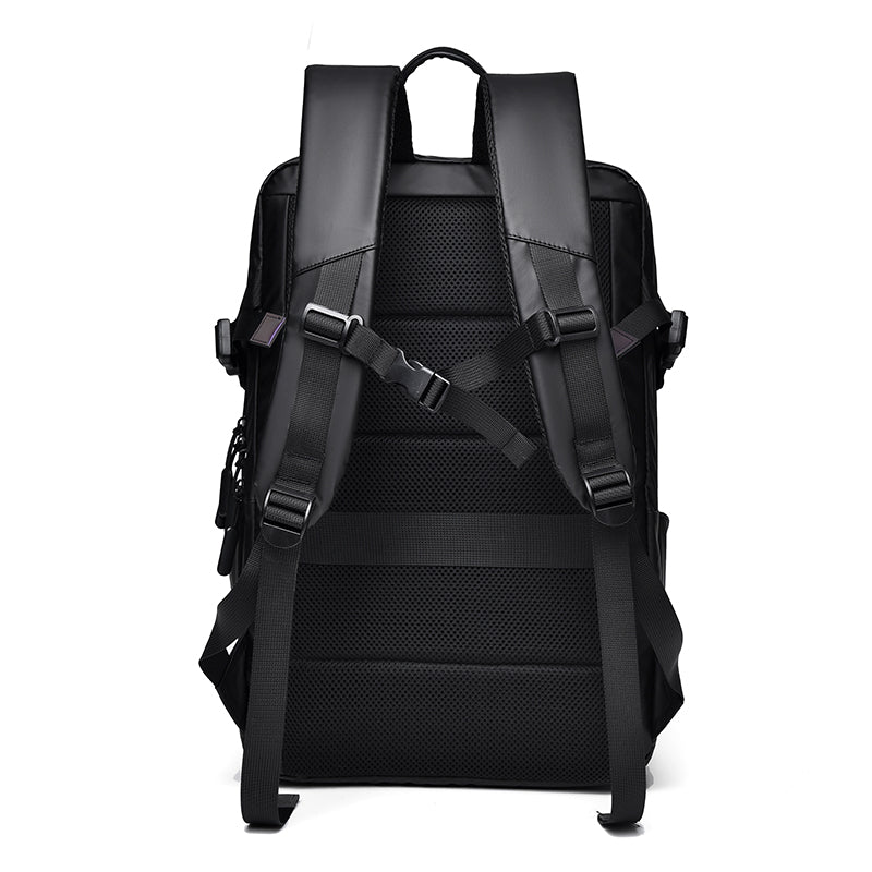 Atom Basics Black Backpack with Purple Strap