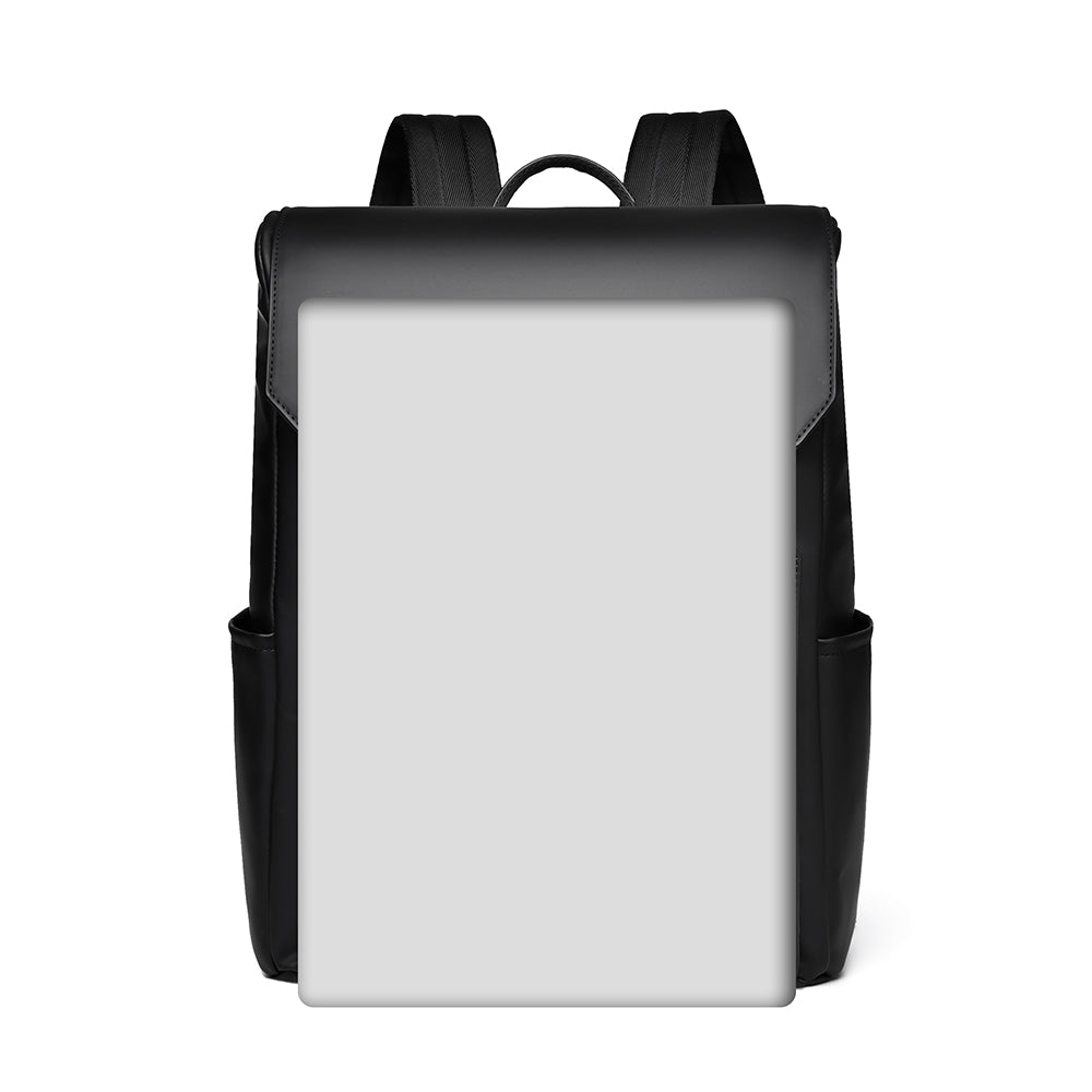 Atom Basics HeritageFlap Classic Backpack - Matte Black