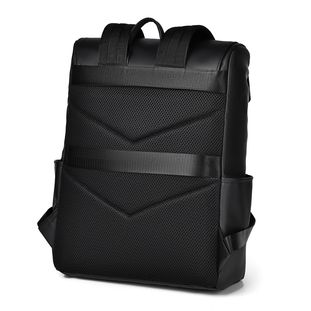 Atom Basics HeritageFlap Classic Backpack - Matte Black