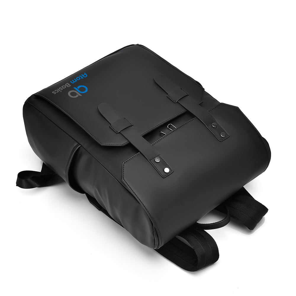 Atom Basics HeritageFlap Classic Backpack - Matte Black