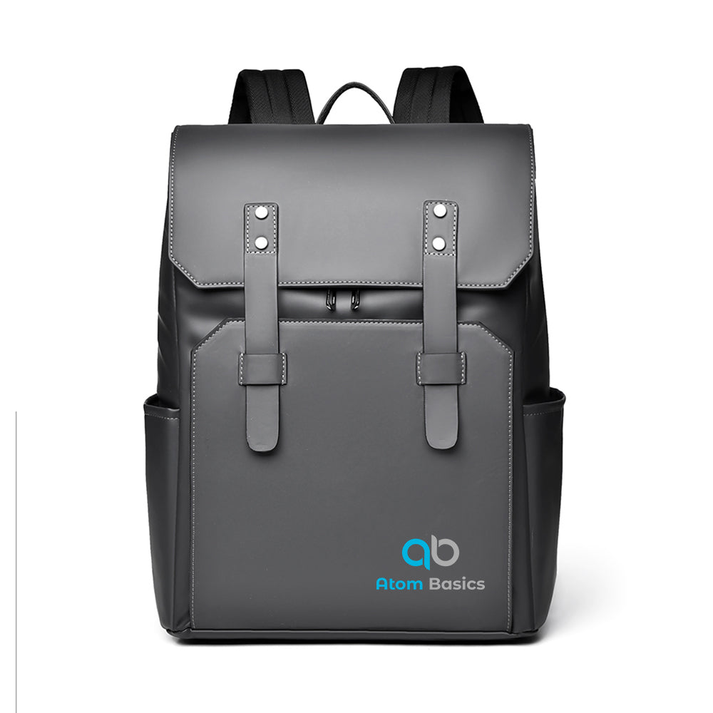 Atom Basics HeritageFlap Classic Backpack - Stone Grey