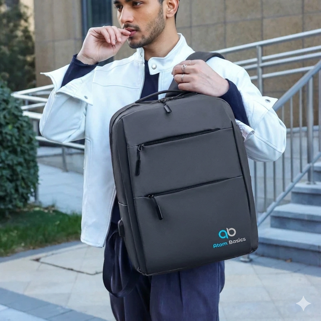 Atom Basics UrbanSet 3-in-1 Combo Backpack - Stone Grey