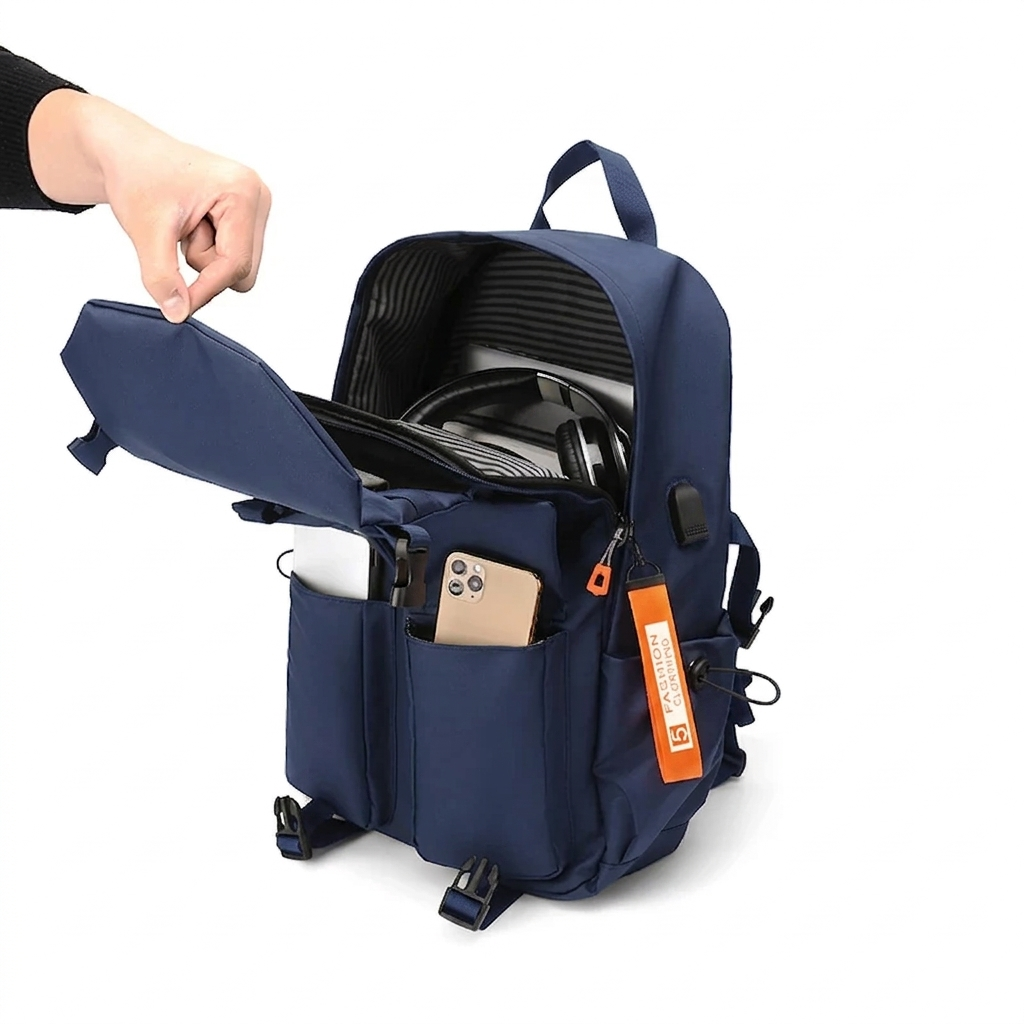 Atom Basics PowerX Utility Backpack - Navy Blue