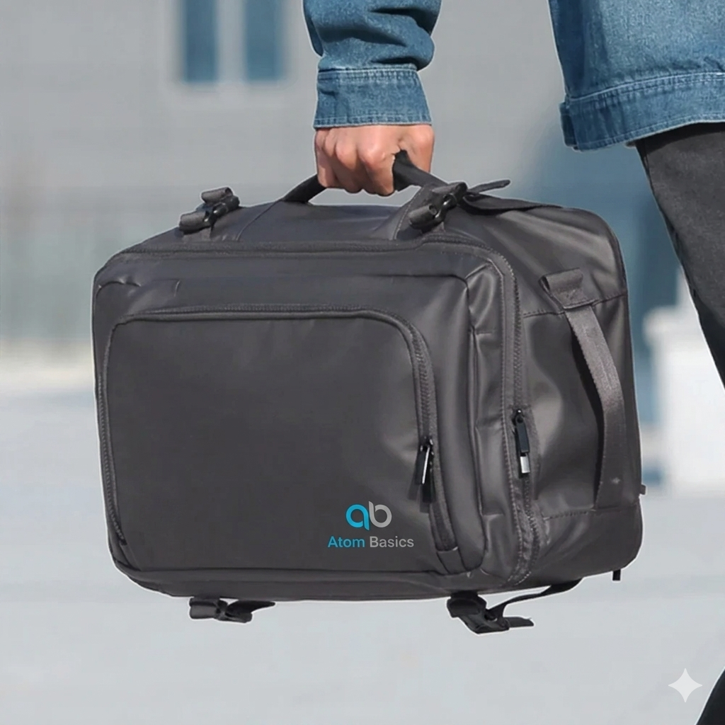 Atom Basics FlexCarry Convertible Travel Backpack - Grey