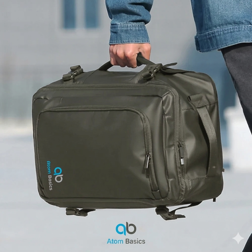 Atom Basics FlexCarry Convertible Travel Backpack - Green
