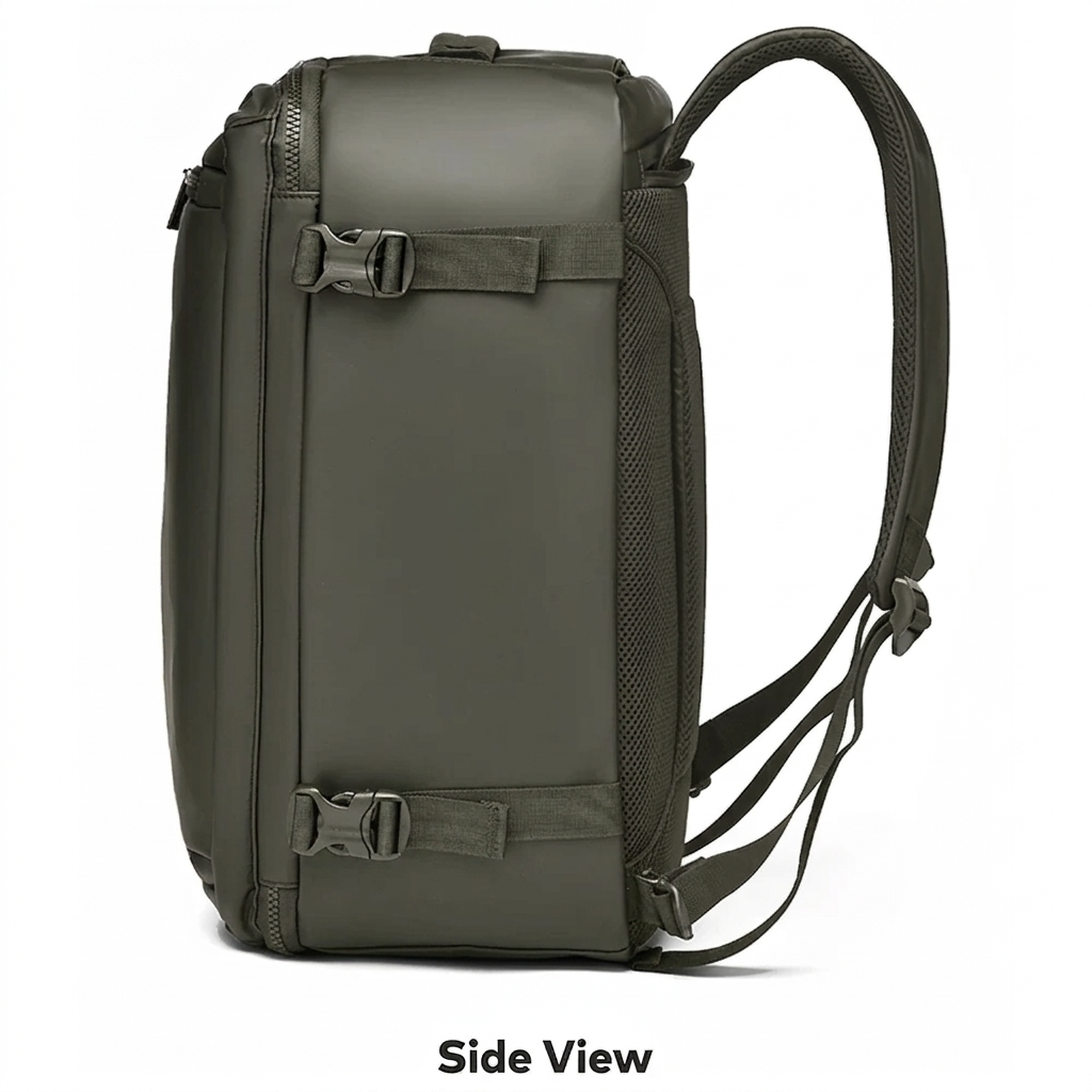 Atom Basics FlexCarry Convertible Travel Backpack - Green