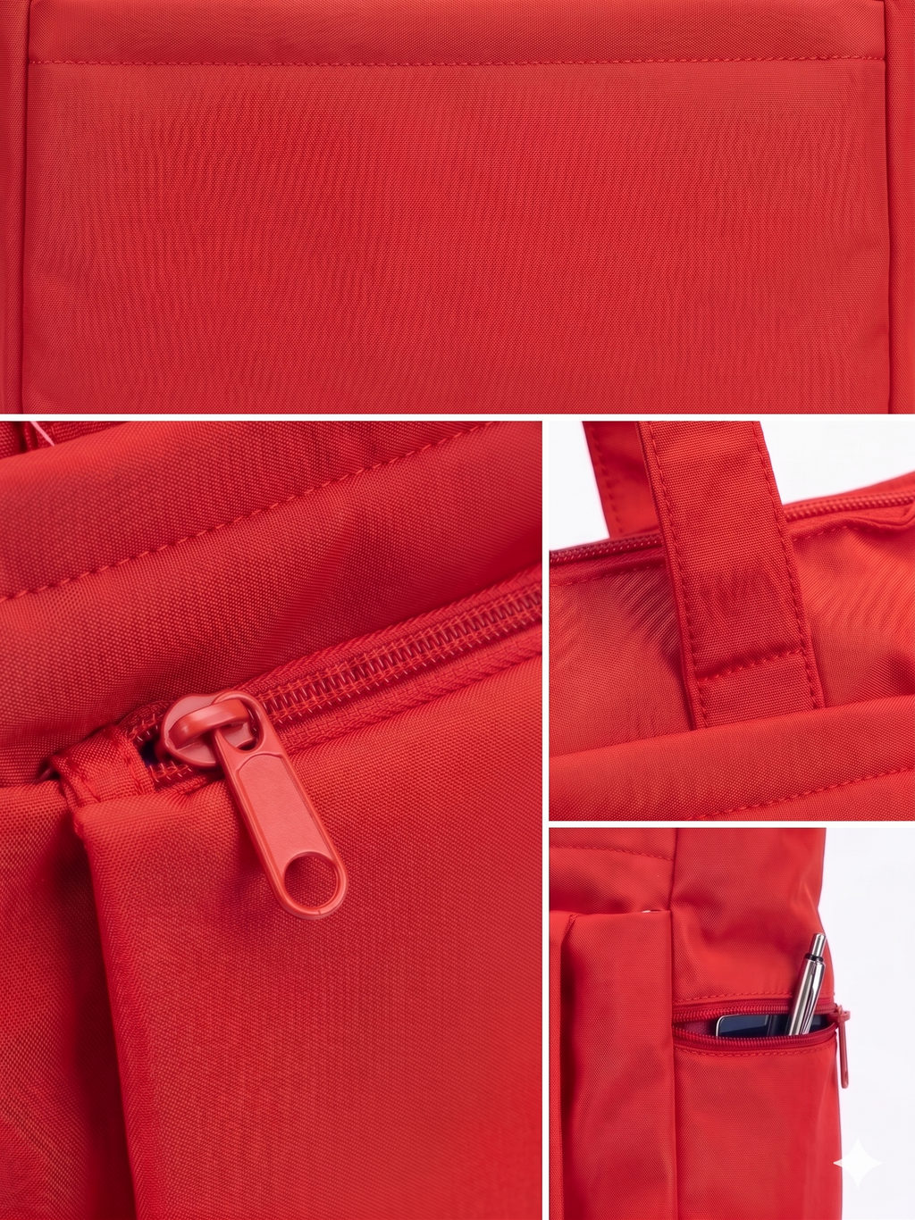 Atom Basics Everyday Utility Tote Bag – Red
