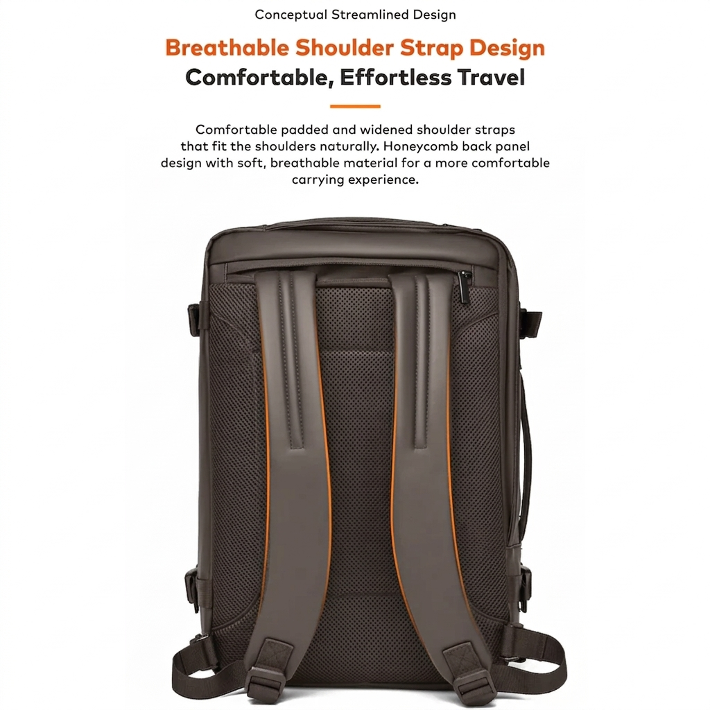 Atom Basics FlexCarry Convertible Travel Backpack - Brown