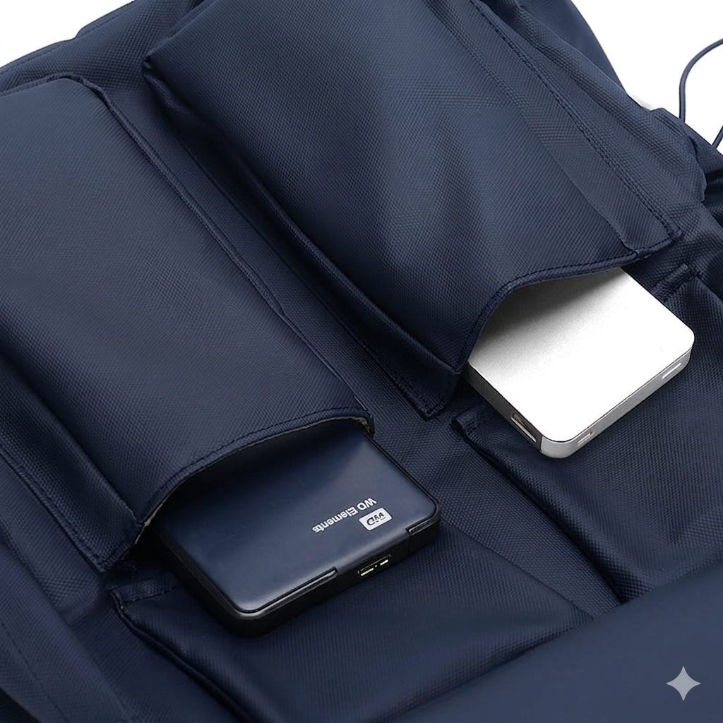 Atom Basics PowerX Utility Backpack - Navy Blue
