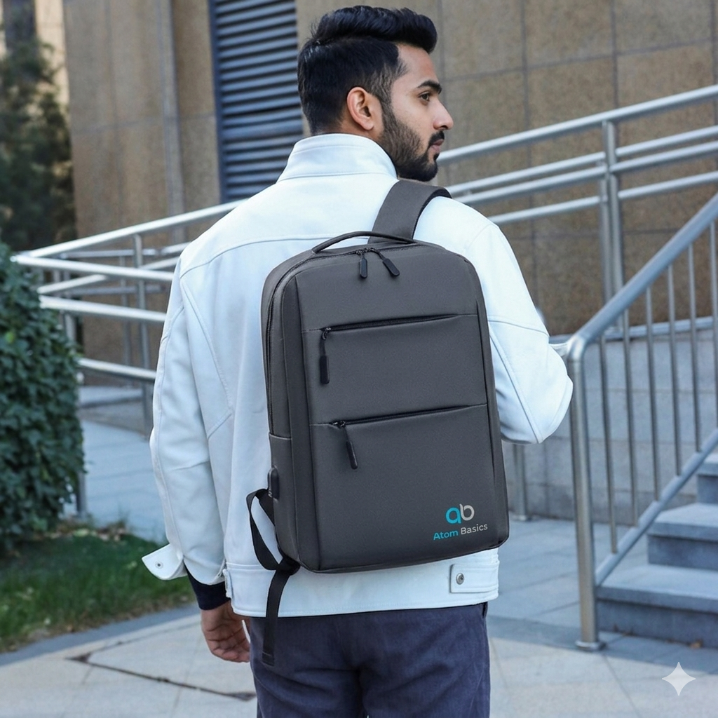 Atom Basics UrbanSet 3-in-1 Combo Backpack - Stone Grey