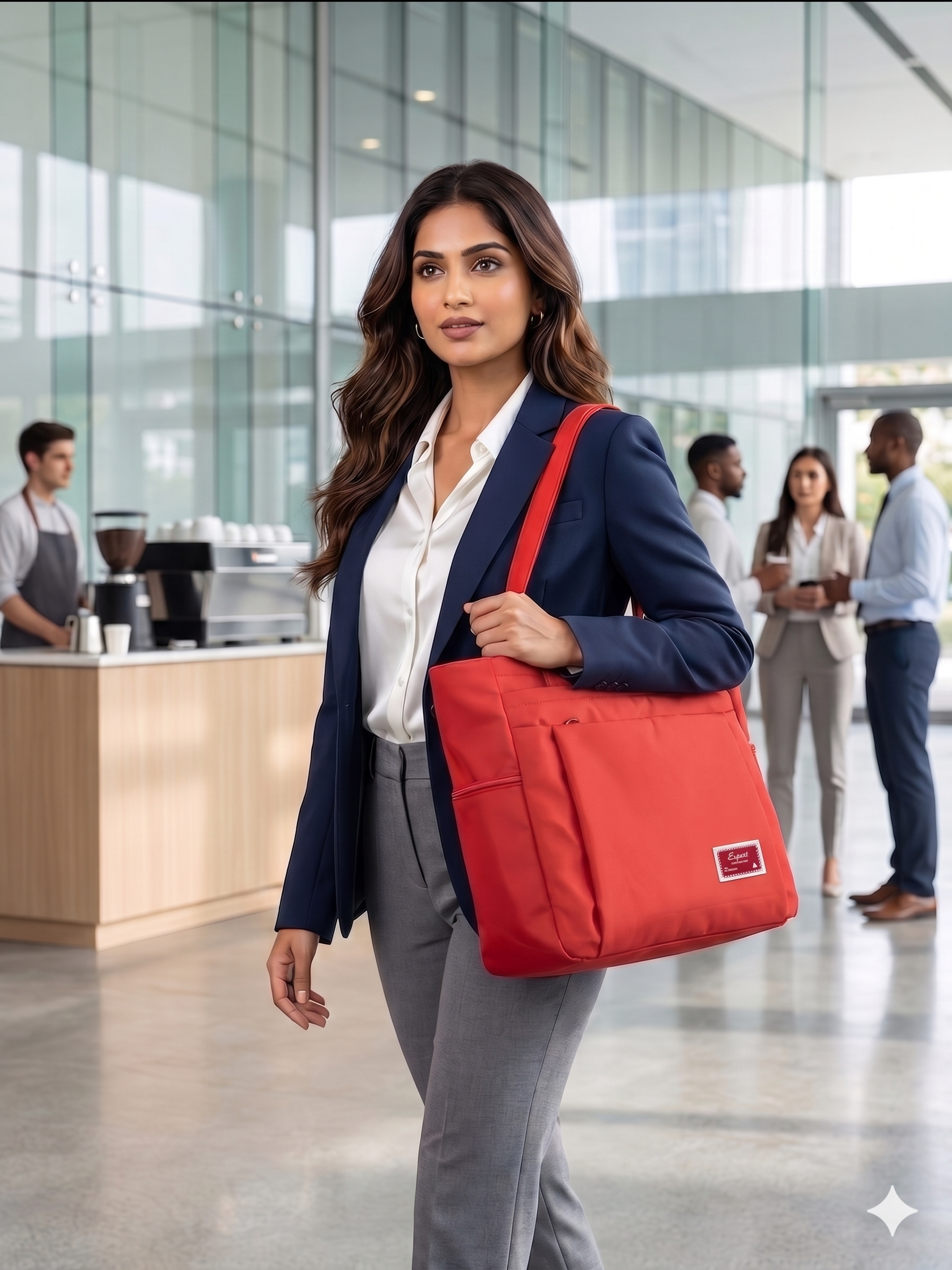 Atom Basics Everyday Utility Tote Bag – Red