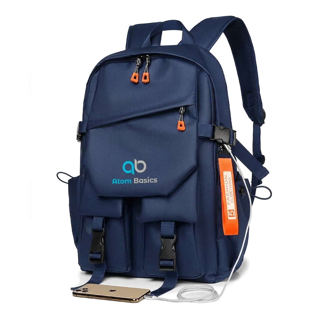 Atom Basics PowerX Utility Backpack - Navy Blue