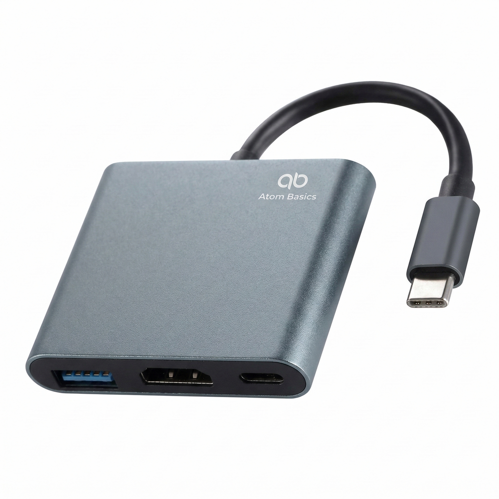 Atom Basics USB-C Multiport Adapter