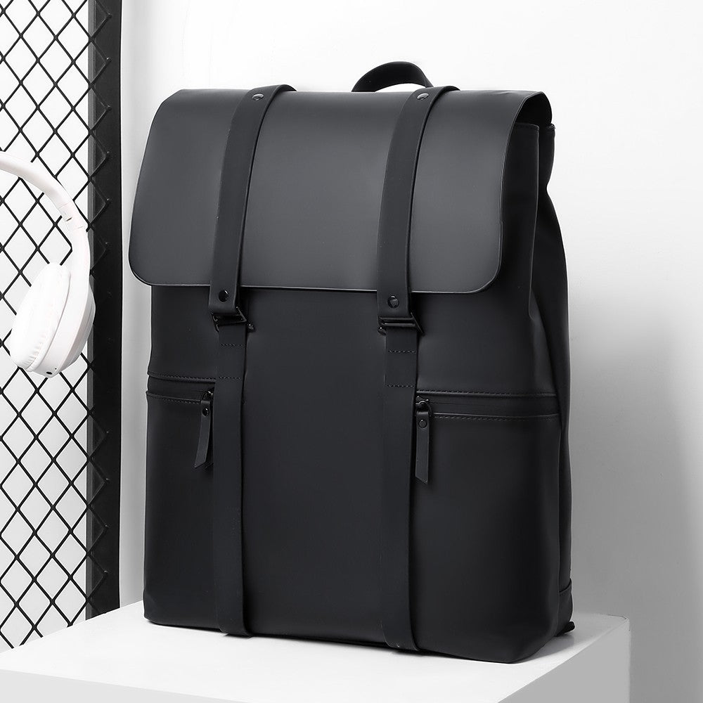 Atom Basics LuxeGrid Flap Backpack - Black